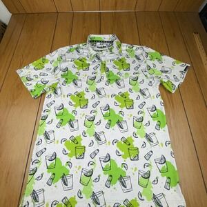 Tattoo Golf The 19th Hole Polo Shirt‎ Mojito Lime Golfing White Green